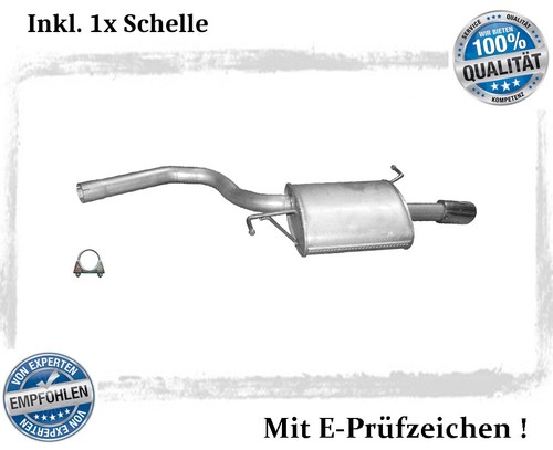 Endschalldämpfer für audi - für, a4
